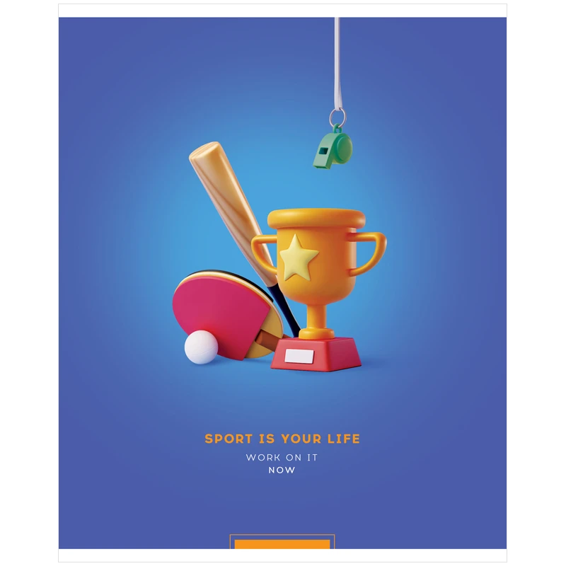 Тетрадь 48л., А5, клетка ArtSpace "Стиль. Sport"