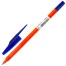 Ручка шариковая масляная STAFF "Flare", СИНЯЯ, корпус оранжевый, узел