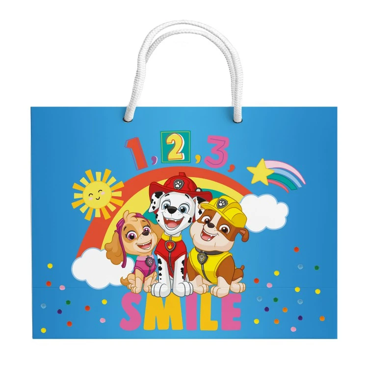 Щенячий патруль. Пакет подарочный большой - 3 (1, 2, 3 Smile) 400*300*140 мм Щенячий патруль. Пакет подарочный большой - 3 (1, 2, 3 Smile) 400*300*140 мм