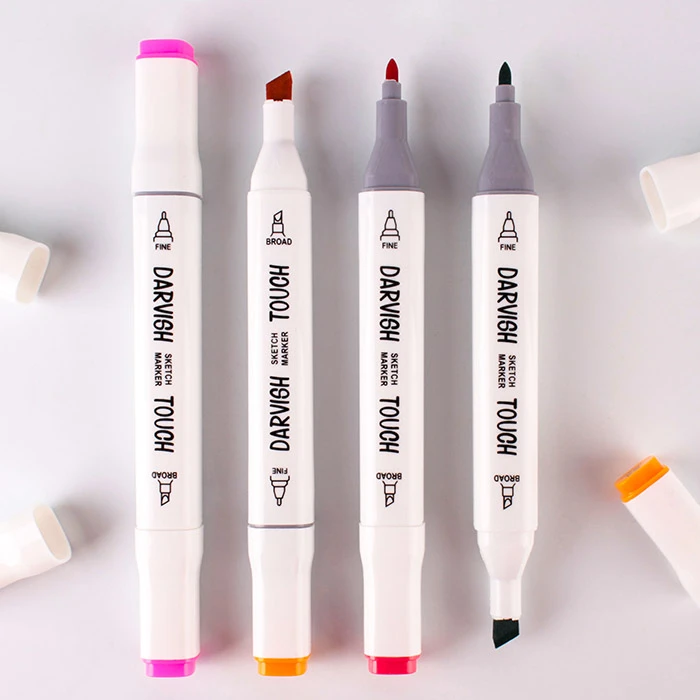 Маркеры для скетчинга (двусторонние) (набор 12 цв) Маркеры для скетчинга (двусторонние) (набор 12 цв)