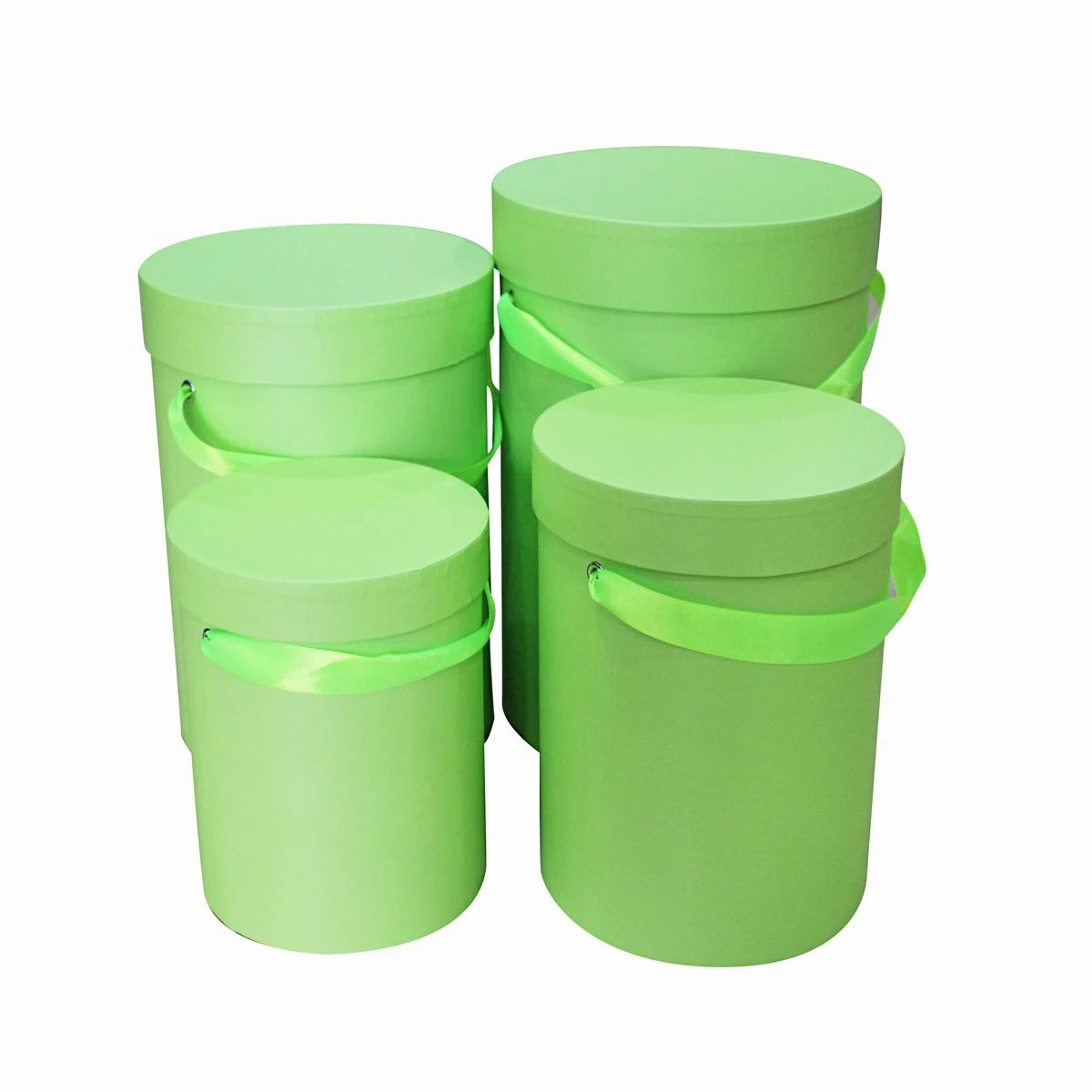 Коробка карт. набор цилиндров д/цветов 4 шт. (d15cm * H20cm - d21cm * H32 cm)