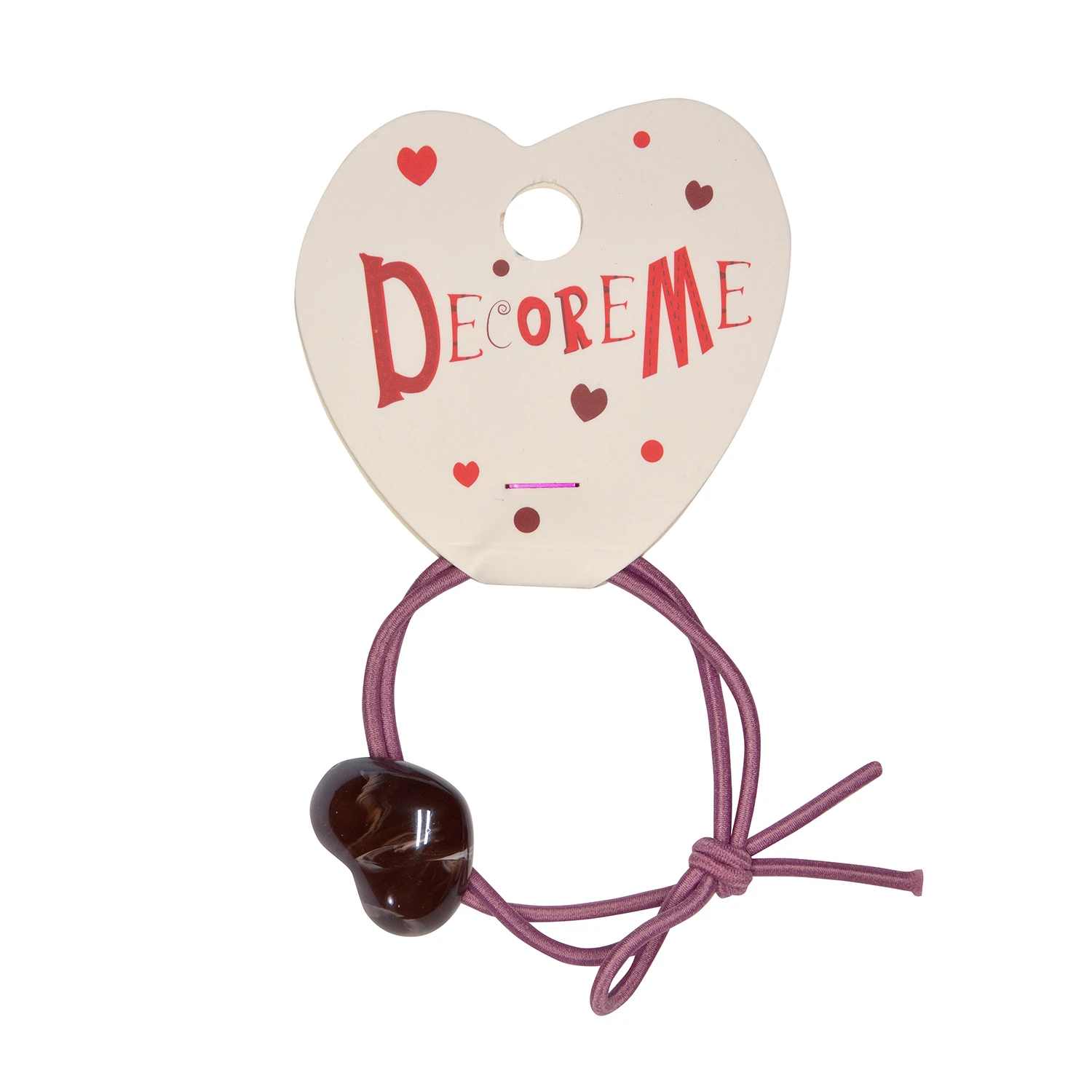 РЕЗИНКА ДЛЯ ВОЛОС "КАМЕННОЕ СЕРДЦЕ" 1 ШТ, 3 ЦВЕТА