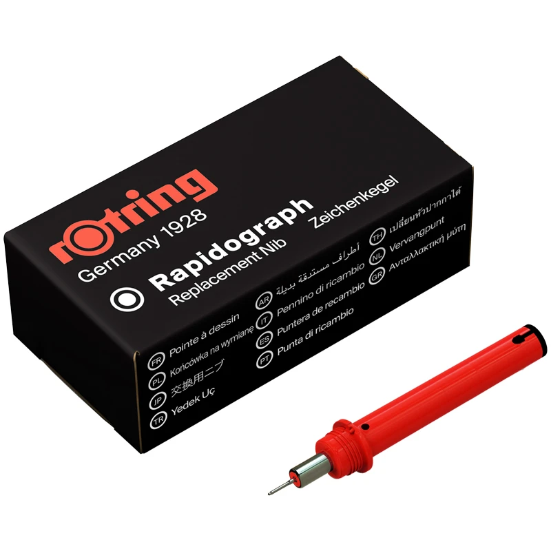 Пишущий элемент для рапидографа Rotring 0.18 мм, картон. упак. Пишущий элемент для рапидографа Rotring 0.18 мм, картон. упак.