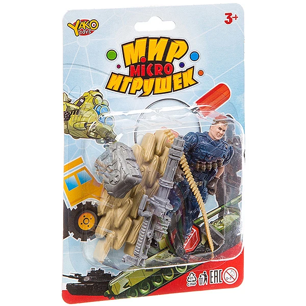 Набор игрушек военный с полицейским, серия Мир micro Игрушек, CRD 13,5x20x3,5 Набор игрушек военный с полицейским, серия Мир micro Игрушек, CRD 13,5x20x3,5