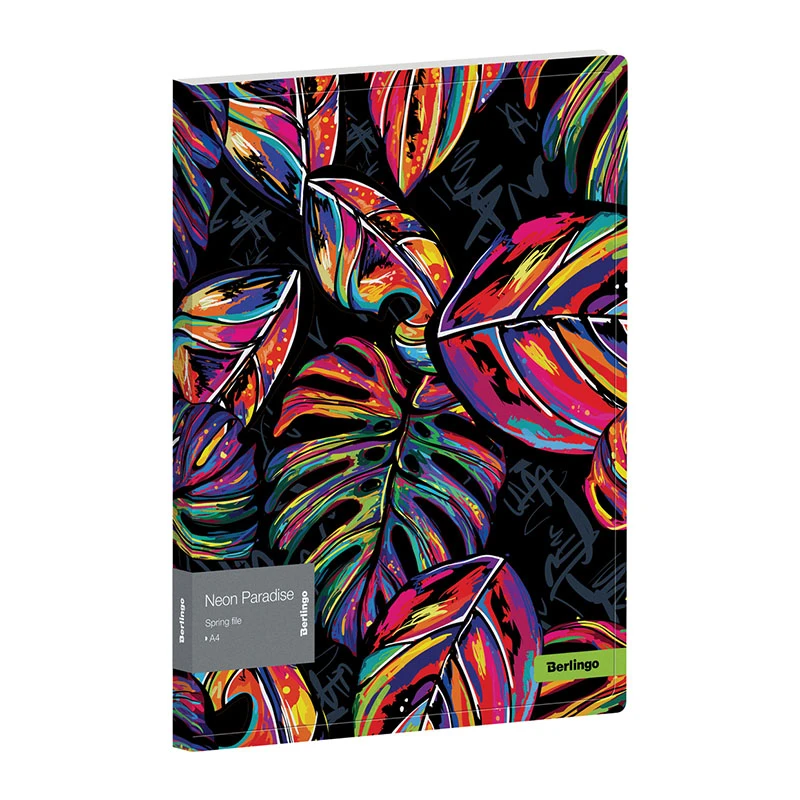Папка с пружинным скоросшивателем Berlingo "Neon Paradise", 17 мм, 600