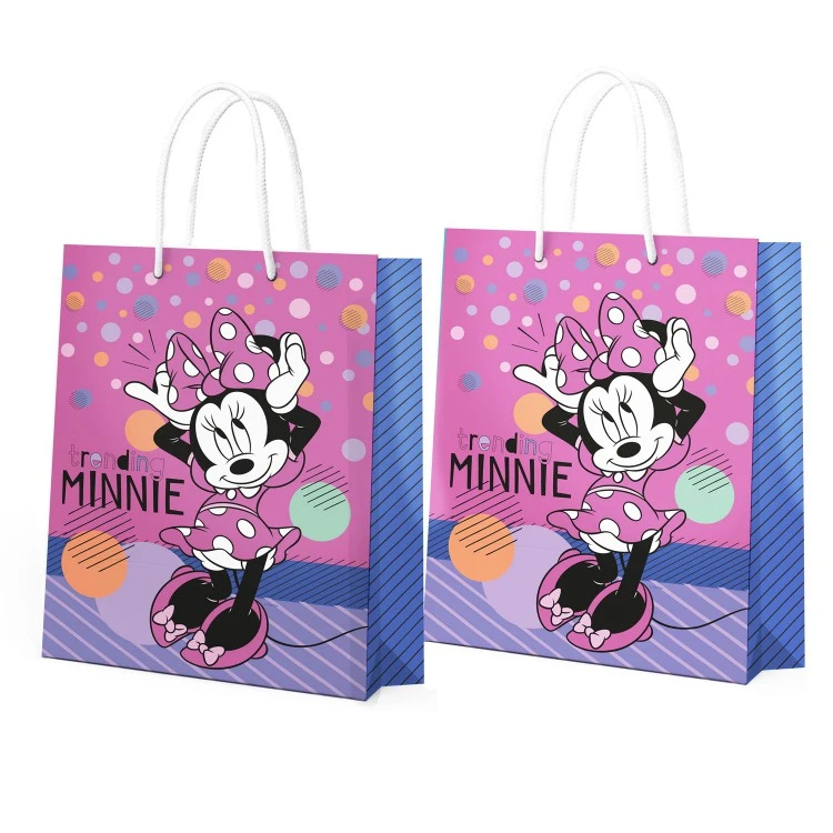 Minnie Mouse. Пакет подарочный большой (Минни 2D) 330*455*100 мм.