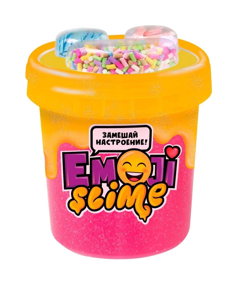 Слайм Slime Emoji 120 мл розовый