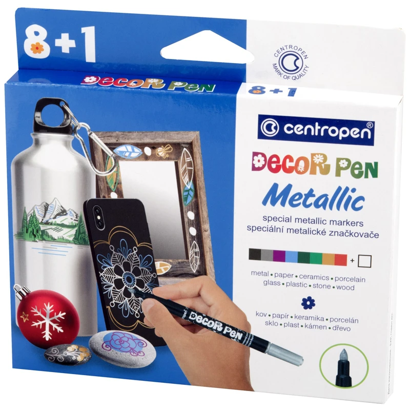 Набор маркеров для декорирования Centropen "Decor Pen Metallic 2737"