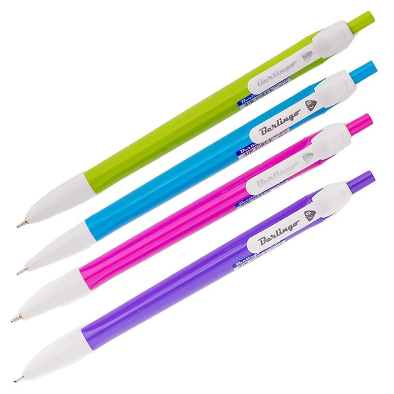 Ручка шариковая автоматическая "Triangle" синяя, 0,7мм, трехгранный