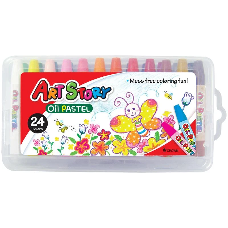 Пастель масляная 24 цвета, пластиковая упаковка: OP-2400S штр.:  8803654013066