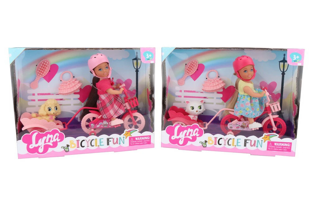 Игровой набор "Кукла Милана на велосипеде" Игровой набор "Кукла Милана на велосипеде"