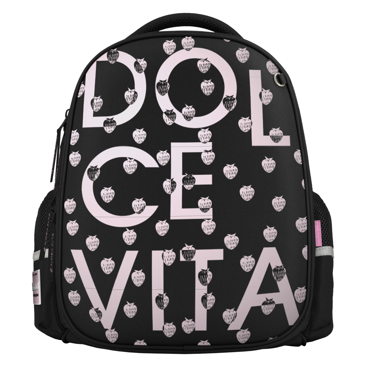 РЮКЗАК- ОБЛЕГЧЕННАЯ КАПСУЛА ЧЕРНЫЙ С ЭРГОНОМИЧНОЙ СПИНКОЙ "DOLCE VITA"