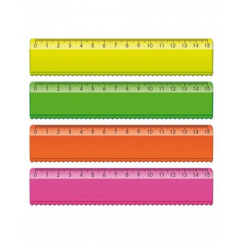 Линейка 15см с волнистым краем NEON Cristal ЛН174