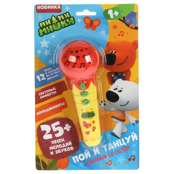 Микрофон Ми-ми-мишки 25 песен, мелодий и звуков, на блист. Умка