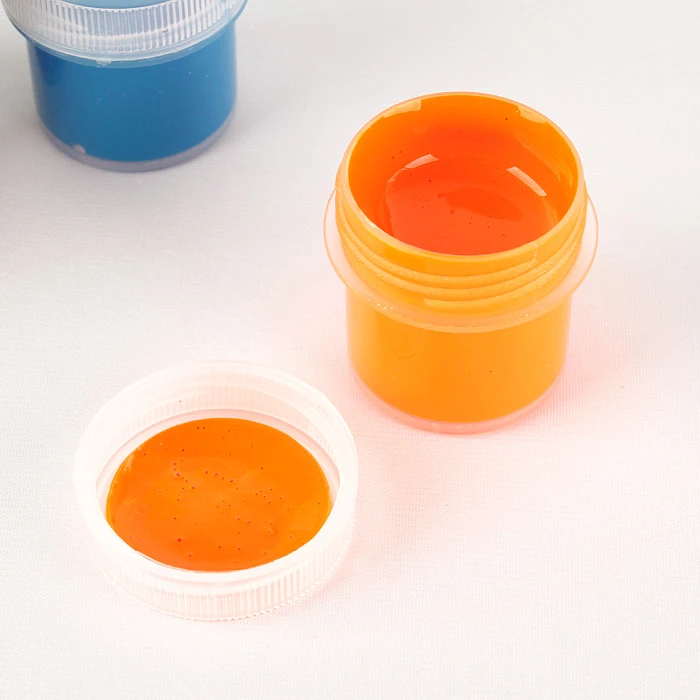 Гуашь 6 цветов флуоресцентная 60мл., картонная упаковка (набор)