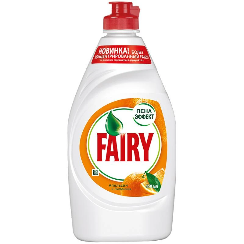Средство для мытья посуды Fairy "Апельсин и лимонник", 0,45л. 81573192 Средство для мытья посуды Fairy "Апельсин и лимонник", 0,45л. 81573192
