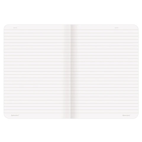 Тетрадь 48 л. в линию обложка кожзам под рогожку, сшивка, A5 (147х210мм),