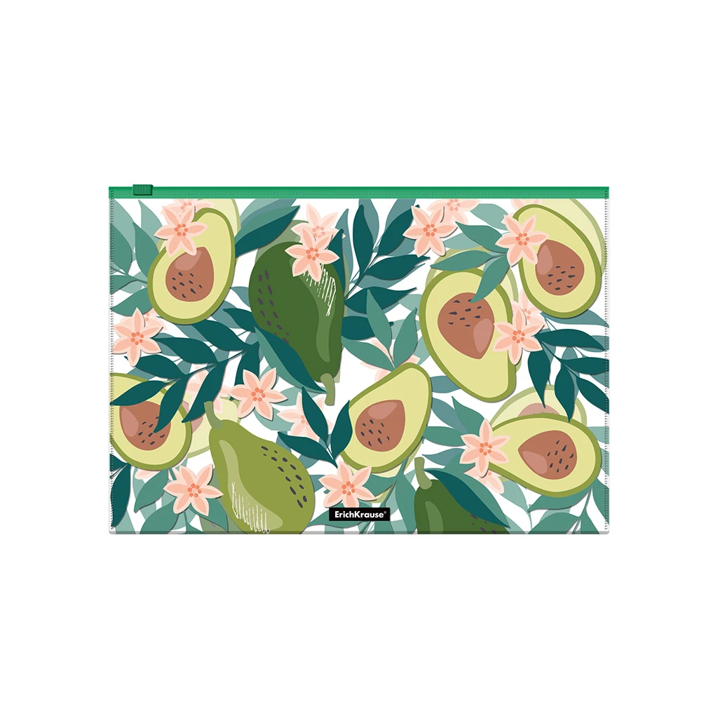 Zip-пакет пластиковый Erich Krause® Avocado Dusk, A4 (в пакете по 12 шт.) Zip-пакет пластиковый Erich Krause® Avocado Dusk, A4 (в пакете по 12 шт.)