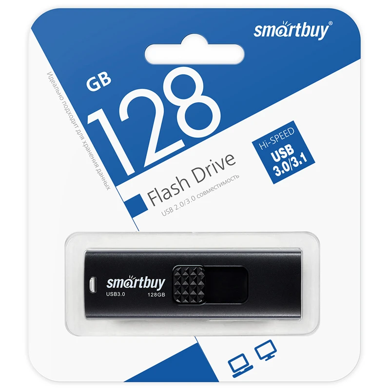 Память Smart Buy "Fashion" 128GB, USB 3.0 Flash Drive, черный Память Smart Buy "Fashion" 128GB, USB 3.0 Flash Drive, черный