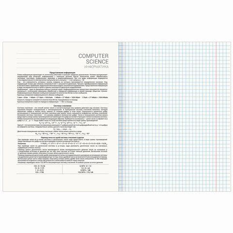 Тетрадь предметная "КЛАССИКА NEW" 48 л., обложка картон, ИНФОРМАТИКА,
