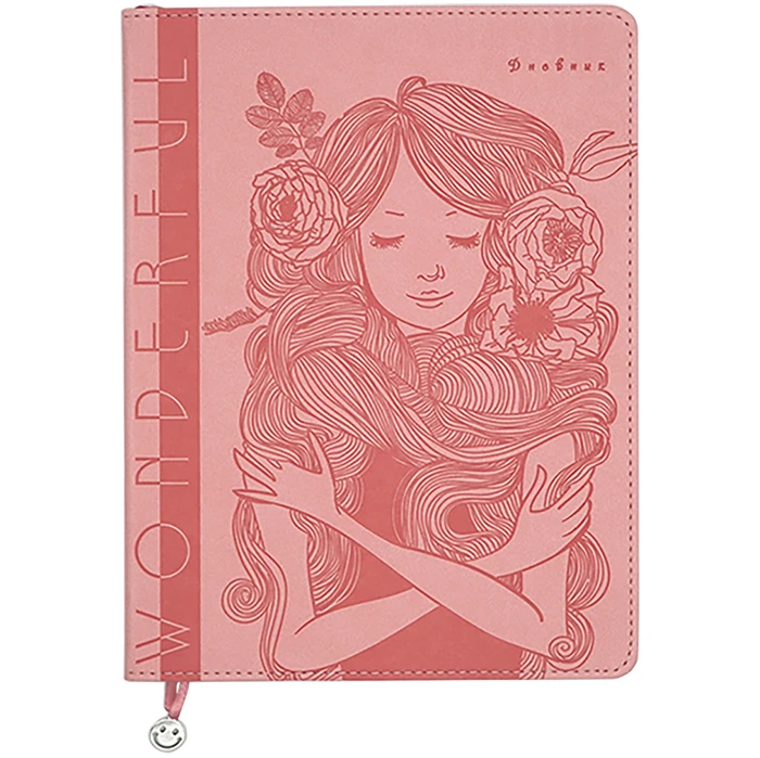 Дневник универсальный, 48 л., мягкий переплёт, обложка - кожзам, тиснение,