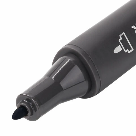 Маркер для скетчинга двусторонний 1 мм - 6 мм BRAUBERG ART CLASSIC, ТЕПЛЫЙ СЕРЫЙ