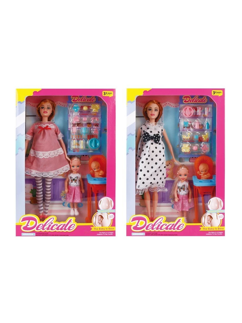 Игровой набор Маленькая мама, в комплекте: кукла 29 см., кукла 12см., пупс., Игровой набор Маленькая мама, в комплекте: кукла 29 см., кукла 12см., пупс.,