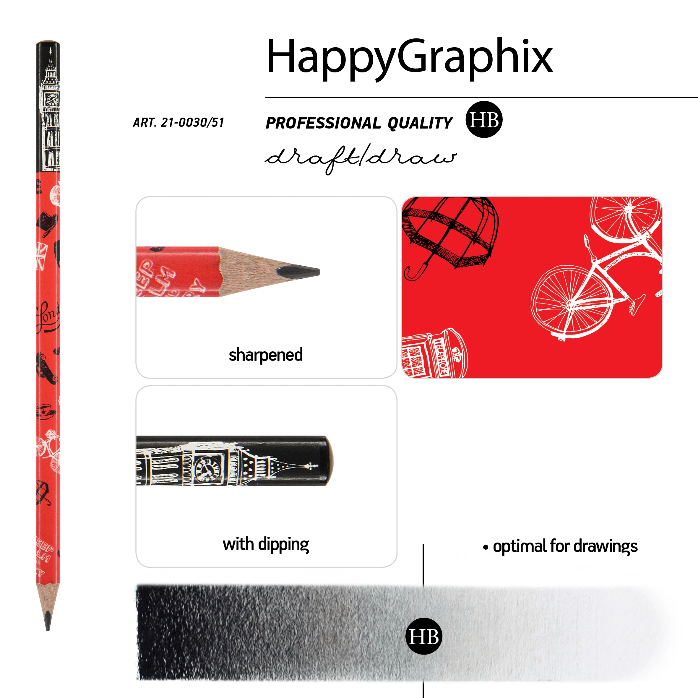 КАРАНДАШ ЧЕРНОГРАФИТОВЫЙ "HappyGraphix. Романтическое путешествие. КАРАНДАШ ЧЕРНОГРАФИТОВЫЙ "HappyGraphix. Романтическое путешествие.
