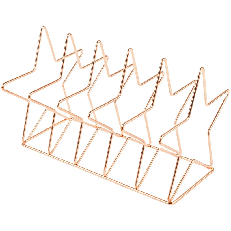 Подставка для бумаг и писем MESHU "Rose Gold. Stars", металл, 6 секций Подставка для бумаг и писем MESHU "Rose Gold. Stars", металл, 6 секций