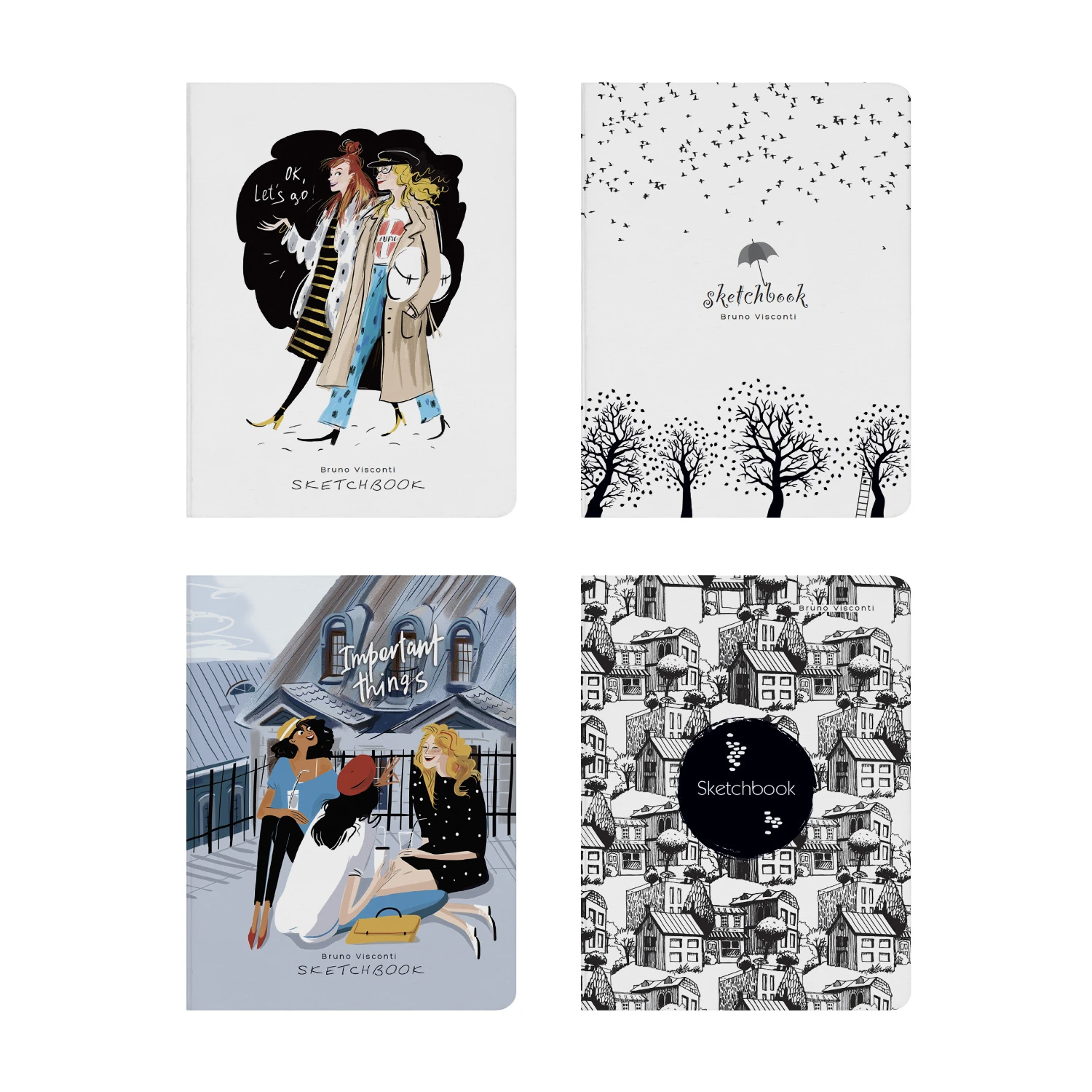 SKETCHBOOK BV, 128х172 мм, 112Л. IVORY 80 ГР.+BLACK 80ГР., ТВЕРДЫЙ ПЕРЕПЛЕТ (8
