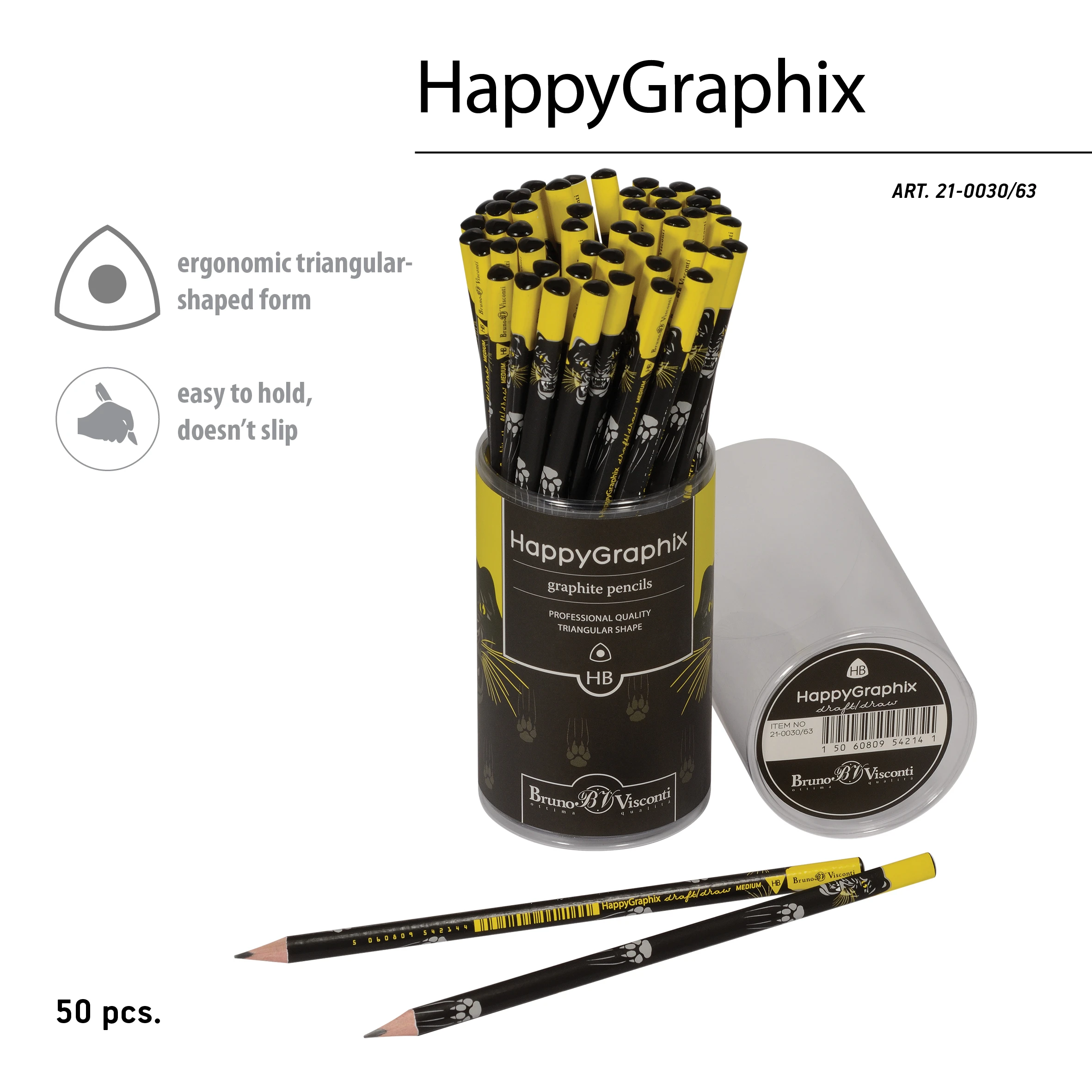 КАРАНДАШ ЧЕРНОГРАФИТОВЫЙ "HappyGraphix. Взгляд зверя. Пантера" НВ КАРАНДАШ ЧЕРНОГРАФИТОВЫЙ "HappyGraphix. Взгляд зверя. Пантера" НВ