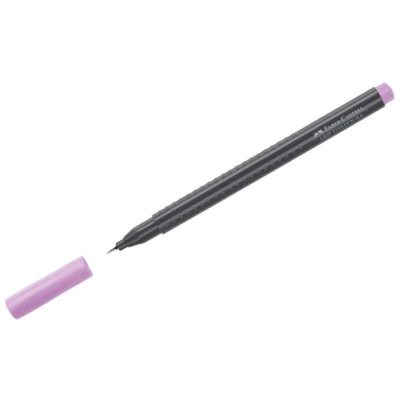 Ручка капиллярная Faber-Castell "Grip Finepen" сиреневая, 0,4мм, Ручка капиллярная Faber-Castell "Grip Finepen" сиреневая, 0,4мм,