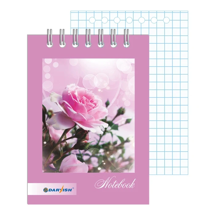 Блокнот 7*10см 60л "Цветы" на гребне плотность 55гр/м2