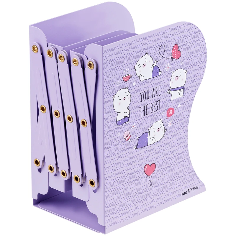 Подставка для книг MESHU "Beary Beary", 3 отделения, раздвижная Подставка для книг MESHU "Beary Beary", 3 отделения, раздвижная