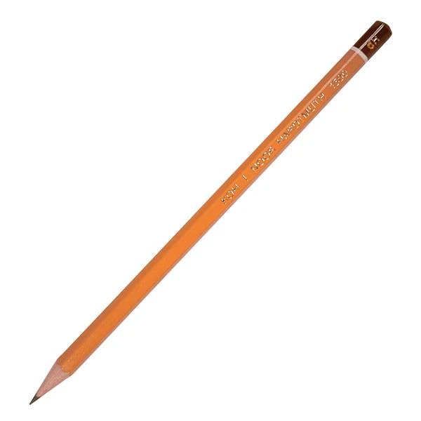 Карандаш чернографит. KOH-I-NOOR 1500 6Н заточенный шестигранный: 1500-6H штр.: Карандаш чернографит. KOH-I-NOOR 1500 6Н заточенный шестигранный: 1500-6H штр.: