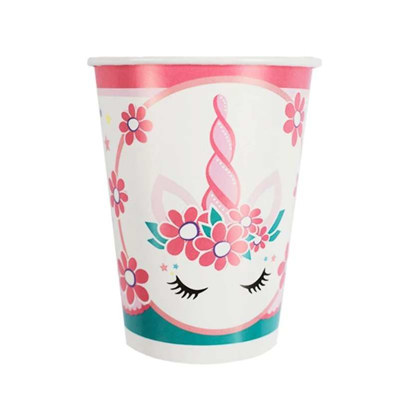 Стаканы бумажные ПатиБум "Единорог Pink&Tiffany", 200мл, 6шт. Стаканы бумажные ПатиБум "Единорог Pink&Tiffany", 200мл, 6шт.