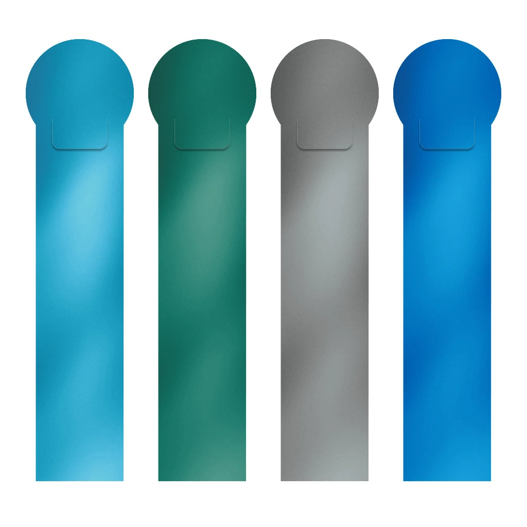 Набор из 4 закладок пластиковых ErichKrause® Matt Ice Metallic, ассорти (12