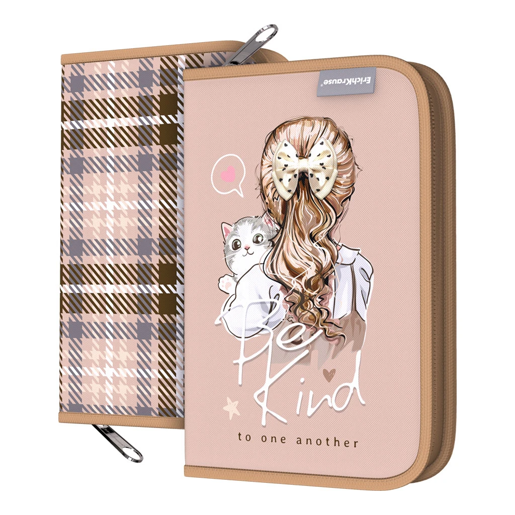 Пенал-книжка без наполнения ErichKrause® 135x205x30мм Lovely Friends Пенал-книжка без наполнения ErichKrause® 135x205x30мм Lovely Friends