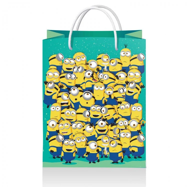 Minions 2. Пакет подарочный малый (зеленый), 180*223*100 мм (рисованные) Minions 2. Пакет подарочный малый (зеленый), 180*223*100 мм (рисованные)