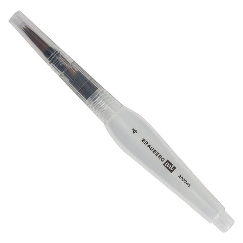 Кисть художественная BRAUBERG ART DEBUT, с резервуаром для воды, синтетика, № 4, Кисть художественная BRAUBERG ART DEBUT, с резервуаром для воды, синтетика, № 4,