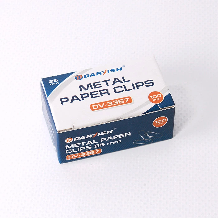 Скрепки 25мм "Darvish" никелированные 100шт/уп Скрепки 25мм "Darvish" никелированные 100шт/уп