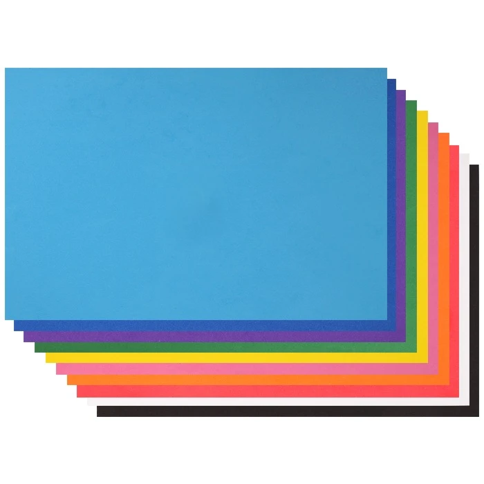 Набор пластичной замши на самоклеящейся основе А4 10цв. 10л.