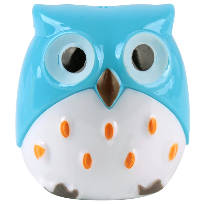 Точилка пластиковая "Darvish" 2 отдел. с контейнером в форме совы