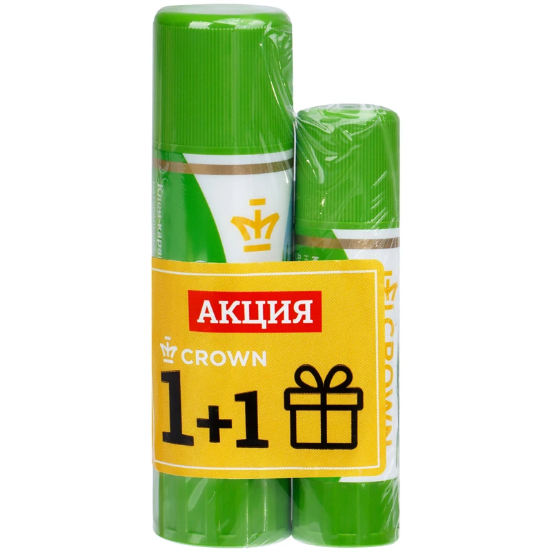Клей-карандаш Crown Expert 22 г + ПОДАРОК Клей-карандаш Crown Expert 8г, Клей-карандаш Crown Expert 22 г + ПОДАРОК Клей-карандаш Crown Expert 8г,