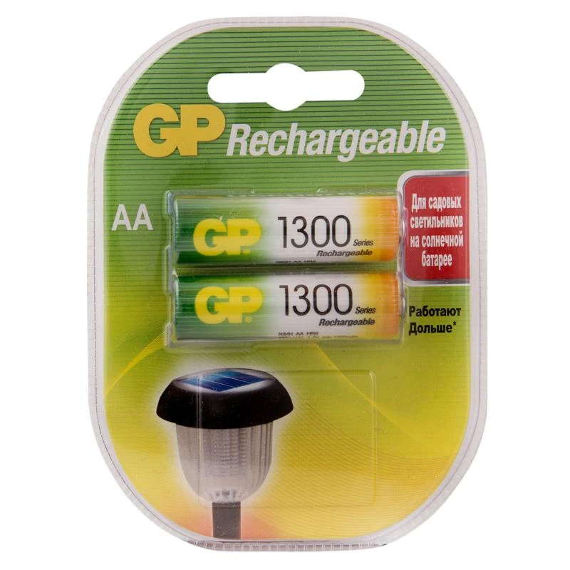Аккумулятор GP AA (HR06) 1300mAh 2BL. GP 130AAHC-2DECRC2
