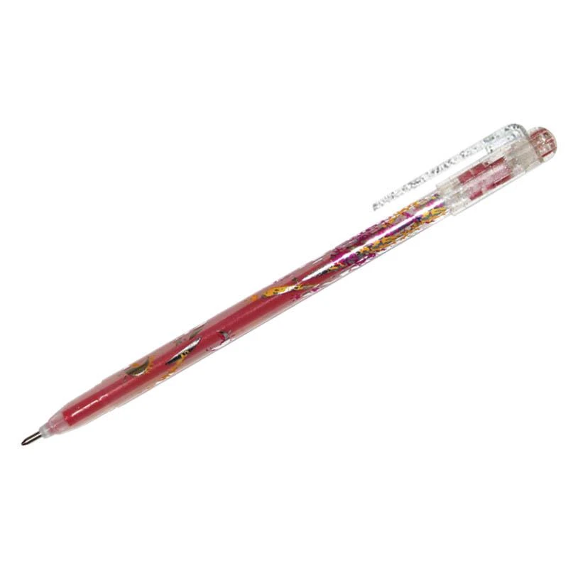 Ручка гелевая "Люрекс" красная, 1мм: MTJ-500GLS(D) штр.: 