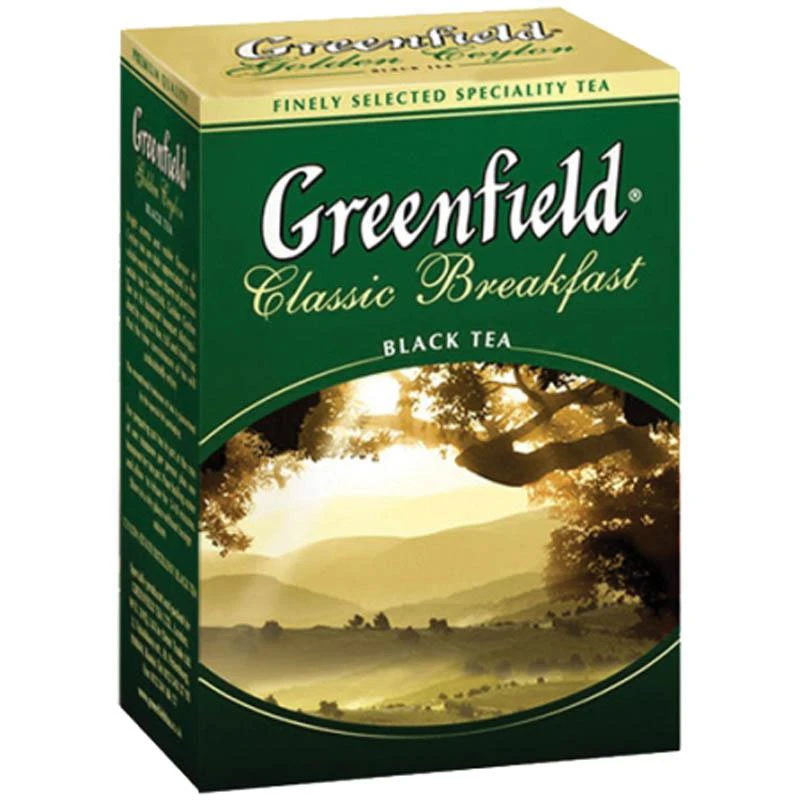 Чай Greenfield Classic Breakfast, черный, 100 фольг. пакетиков по 2гр Чай Greenfield Classic Breakfast, черный, 100 фольг. пакетиков по 2гр