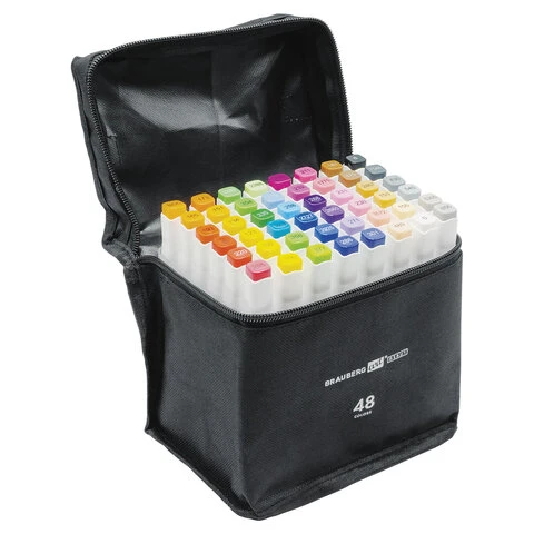 Маркеры для скетчинга двусторонние BRAUBERG ART DEBUT "WHITE", НАБОР Маркеры для скетчинга двусторонние BRAUBERG ART DEBUT "WHITE", НАБОР