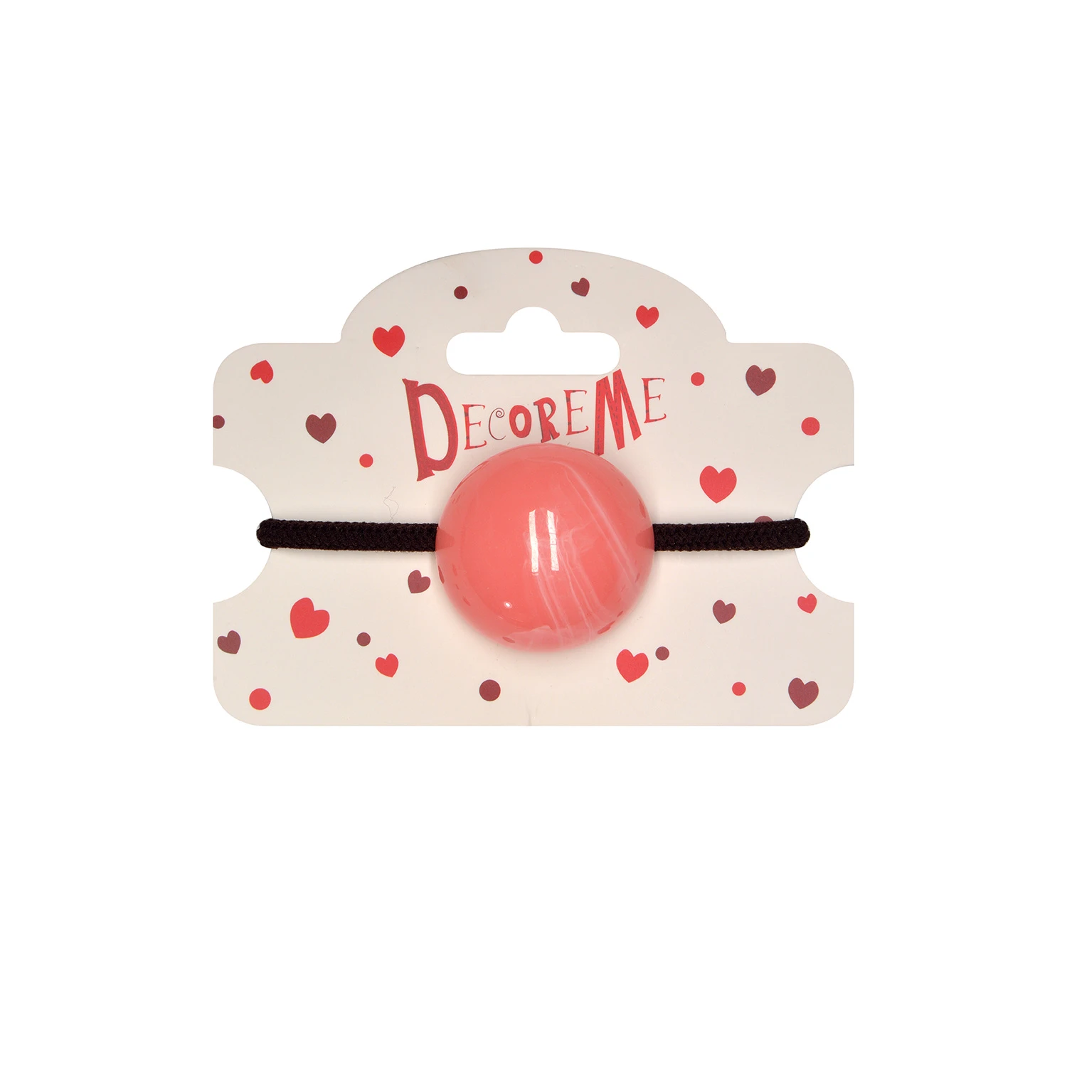 РЕЗИНКА ДЛЯ ВОЛОС "БОЛЬШАЯ ПОЛУСФЕРА" 1 ШТ, 5 ЦВЕТОВ