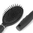 Расческа массажная овальная пластиковая черная